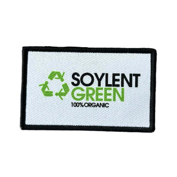 Cool 'Soylent Green 100% Organic Logo' Embroidered Velcro Patch