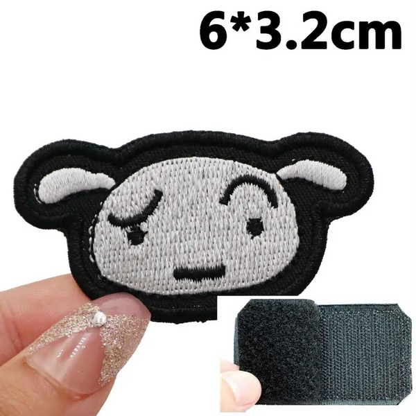 Crayon Shin Chan 'Shiro | Head' Embroidered Velcro Patch