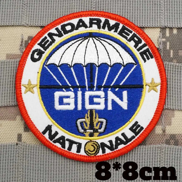 Military Tactical 'Gendarmerie Nationale' Embroidered Velcro Patch