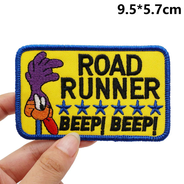 Looney Tunes 'Road Runner | Beep! Beep! | 1.0' Embroidered Patch