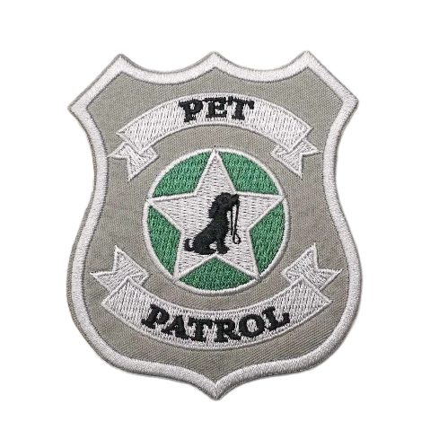 Military Tactical 'Pet Patrol' Embroidered Velcro Patch