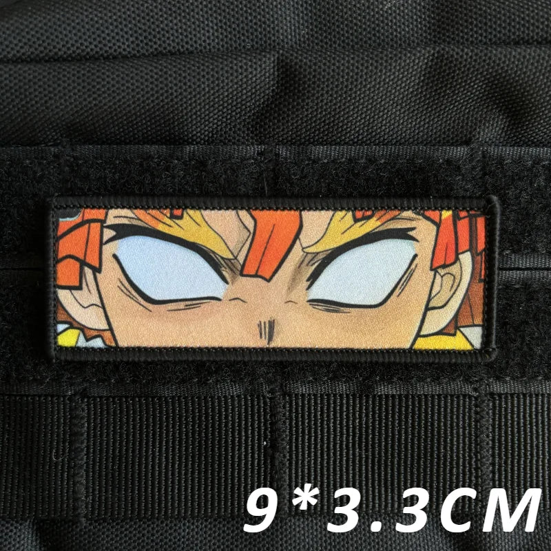 Kimetsu no Yaiba 'Zenitsu | Blank Eyes' Embroidered Velcro Patch