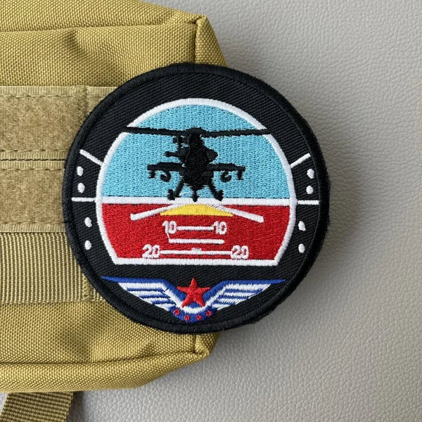 Military Tactical 'Land Aviation' Embroidered Velcro Patch