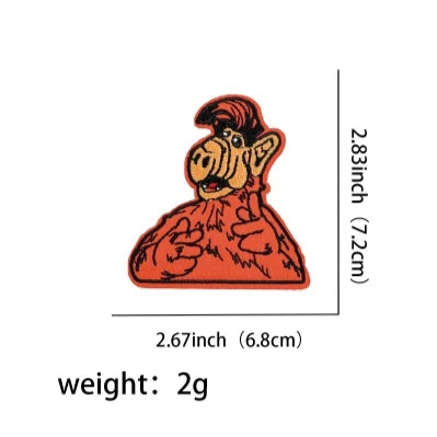 ALF ‘Furry Alien’ Embroidered Patch