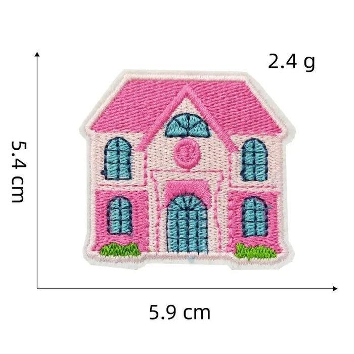 Malibu Dreams 'Pink House' Embroidered Patch