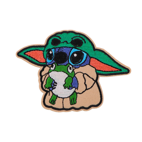 Stitch x Baby Yoda Embroidered Patch