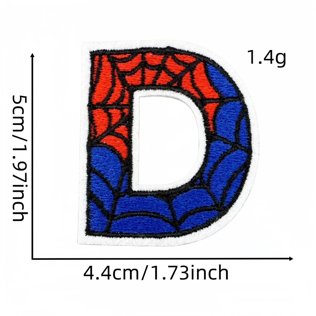 Spider-Man Letter 'Letter D' Embroidered Patch