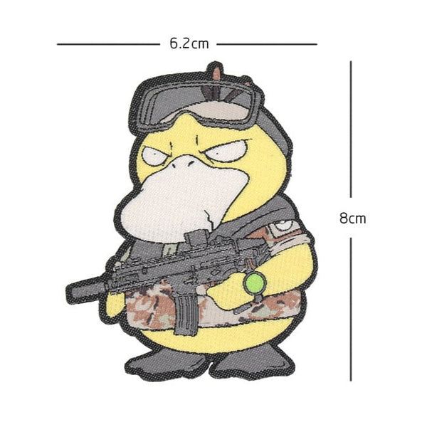 Pocket Monster 'Psyduck | Tactical Gear' Embroidered Velcro Patch