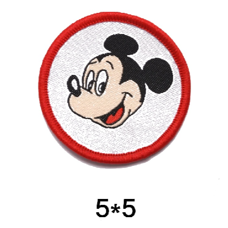 Mickey Mouse 'Mickey Head | Round' Embroidered Patch