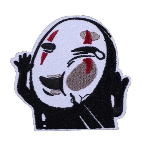 Spirited Away 'No-Face | Pressed Face' Embroidered Patch