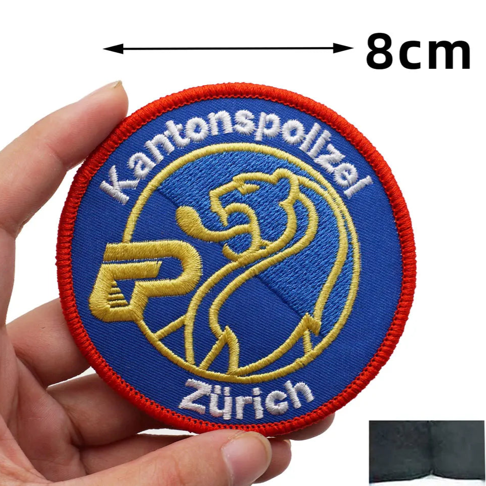 Emblem 'Kantonspolizei Zürich' Embroidered Velcro Patch
