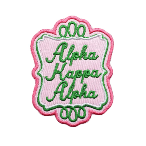 Alpha Kappa Alpha Embroidered Velcro Patch