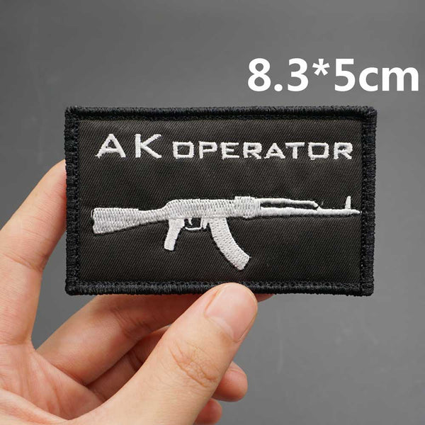 Military Tactical 'AK Operator Rifle' Embroidered Patch