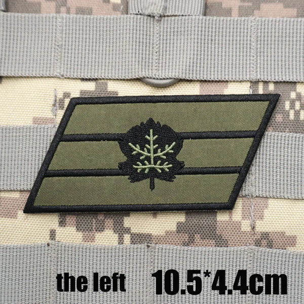 Military Rank 'Staff Sergeant Special Combatant | Left' Embroidered Velcro Patch