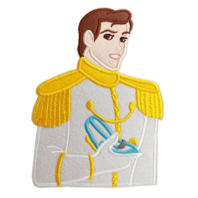 Glass Slipper 'Prince Kit Charming' Embroidered Patch