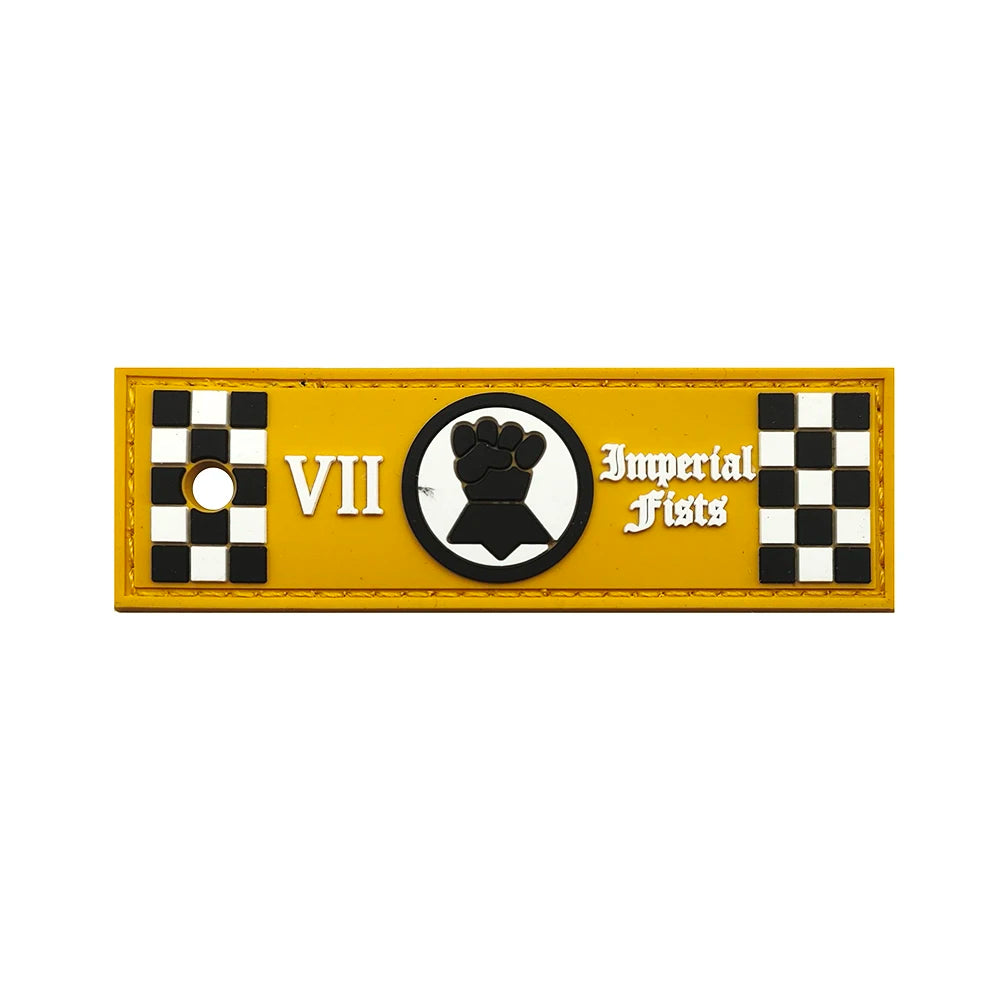 Warhammer 'Imperial Fists VII' PVC Rubber Velcro Patch