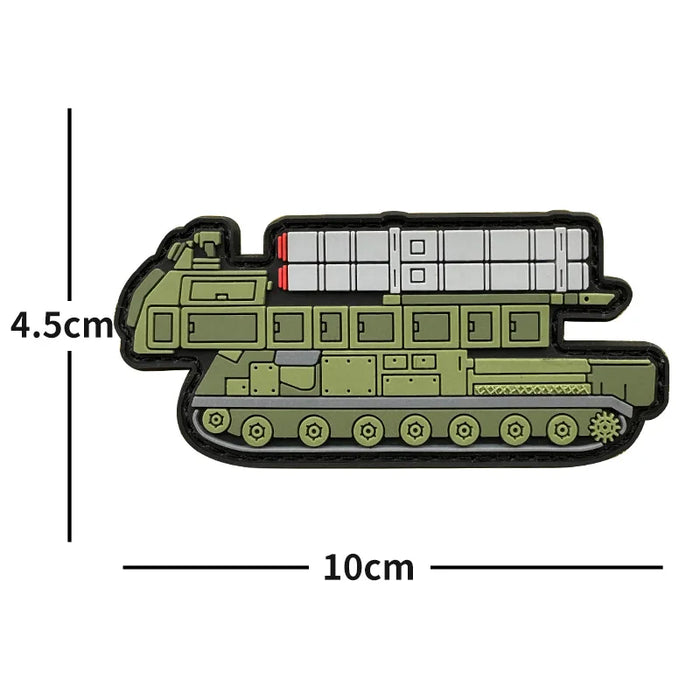 Vehicles 'BUK M3 Armored Tank' PVC Rubber Velcro Patch