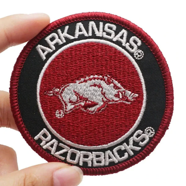 Arkansas Razorbacks 'Logo' Embroidered Velcro Patch