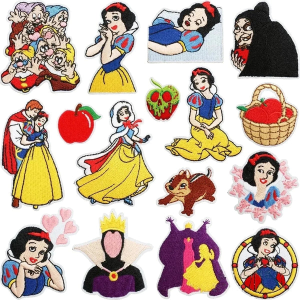 Snow White 'Set of 16' Embroidered Patch