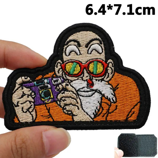 Saiyan Saga 'Master Roshi | Holding Camera' Embroidered Velcro Patch