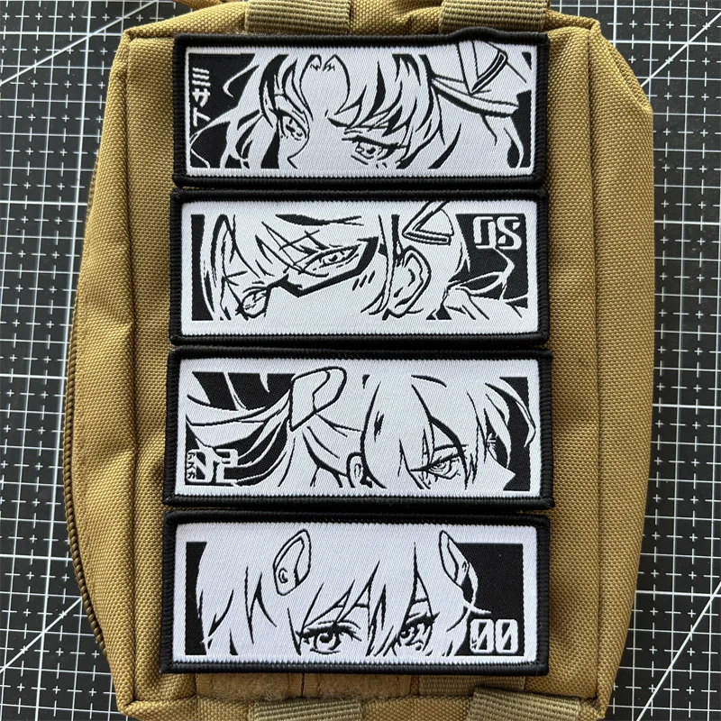 Neon Genesis Evangelion 'Characters Eyes | Set of 4' Embroidered Velcro Patch