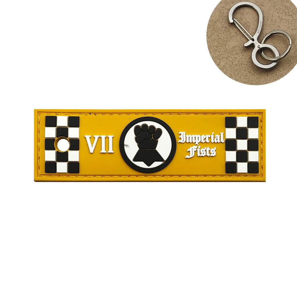 Warhammer 'Imperial Fists VII' PVC Rubber Velcro Patch