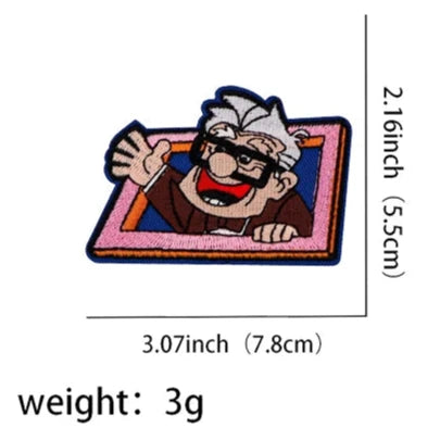 Up 'Carl Fredricksen | Waving' Embroidered Patch