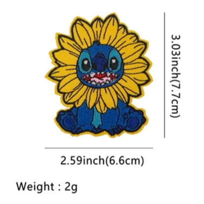 Stitch ‘Sunflower Head’ Embroidered Patch