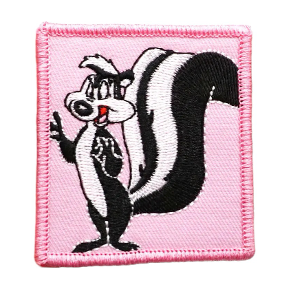 Looney Tunes 'Pepé Le Pew | Square' Embroidered Velcro Patch