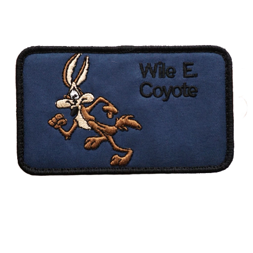 Looney Tunes 'Wile E. Coyote | Rectangle' Embroidered Velcro Patch