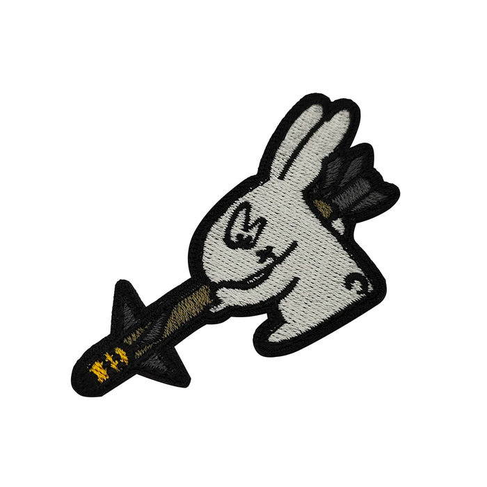 Cute Rabbit 'AIM-9 Sidewinder Missile' Embroidered Velcro Patch