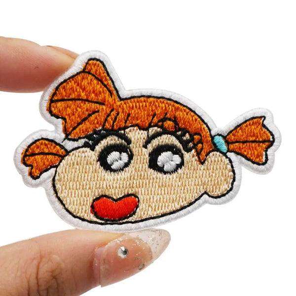 Crayon Shin Chan 'Nene Sakurada | Head' Embroidered Velcro Patch