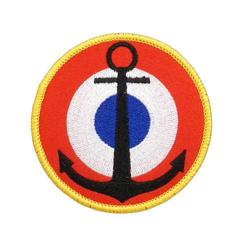 Emblem 'French Naval Aviation' Embroidered Velcro Patch