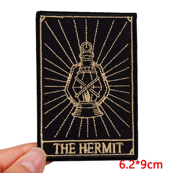 Tarot Card 'The Hermit' Embroidered Patch