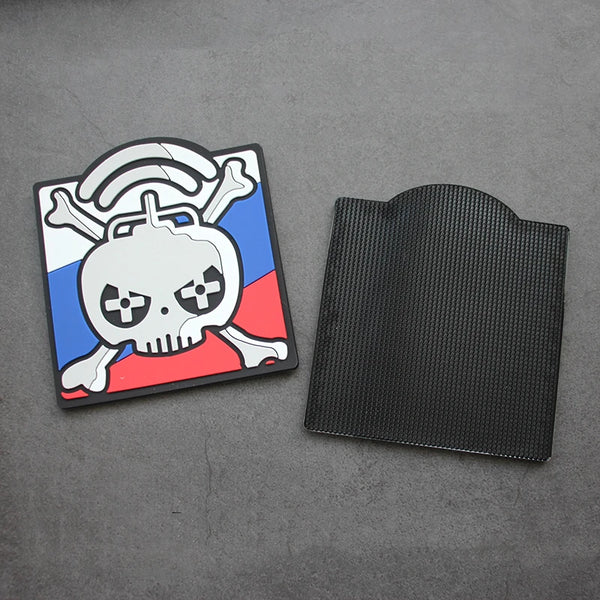 Skull Drone PVC Rubber Velcro Patch