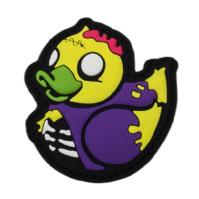 Zombie Duck PVC Rubber Velcro Patch