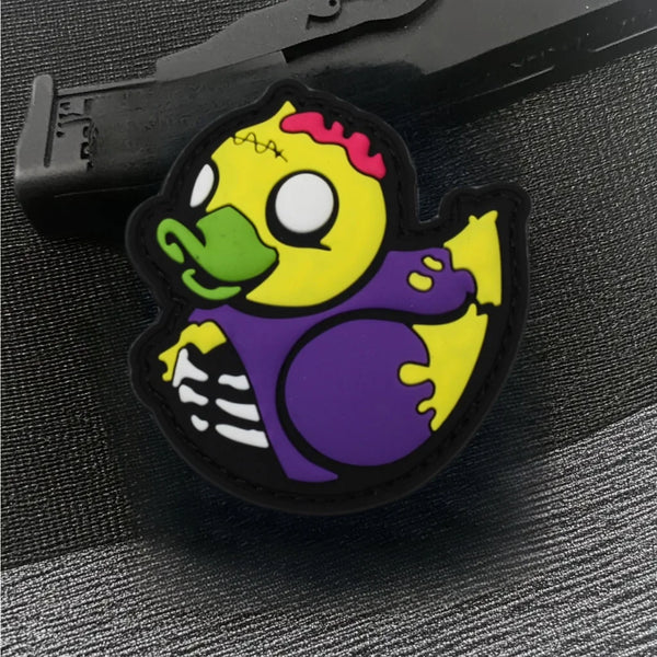 Zombie Duck PVC Rubber Velcro Patch