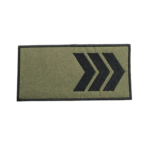 Military Rank 'Sergeant | Right' Embroidered Velcro Patch