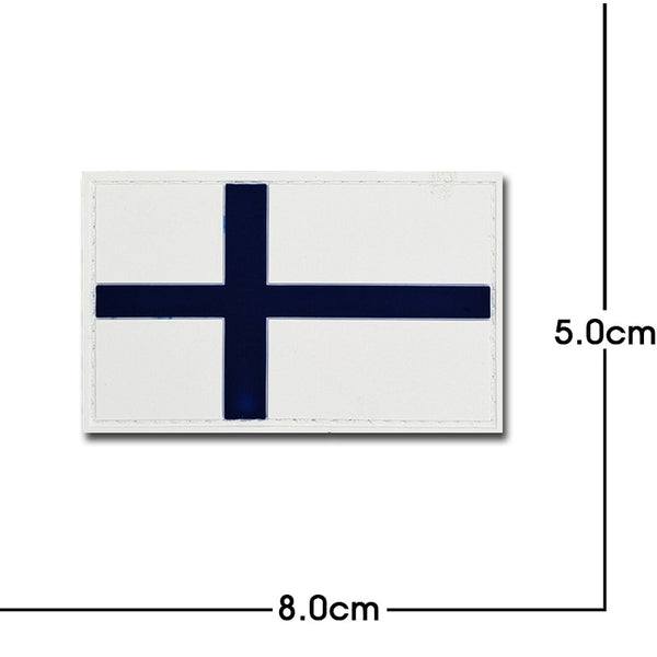 Iceland Flag PVC Rubber Velcro Patch