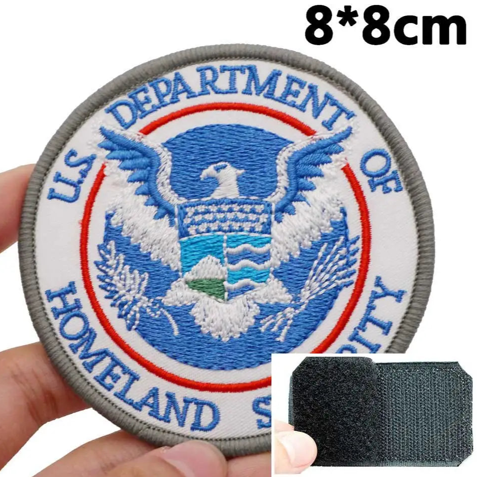 Emblem 'U.S Department of Homeland Security' Embroidered Velcro Patch