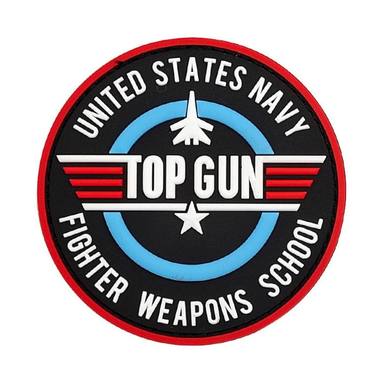 Top Gun 'Logo  Star' Embroidered Velcro Patch — Little Patch Co