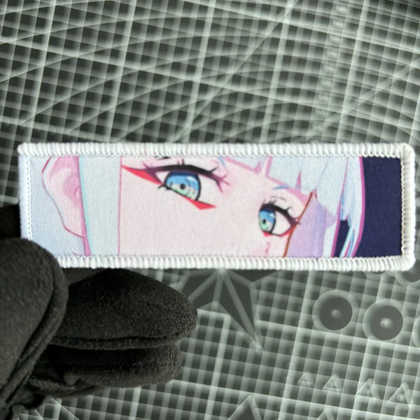 Cyberpunk 'Lucy | Side Look Eyes' Embroidered Velcro Patch