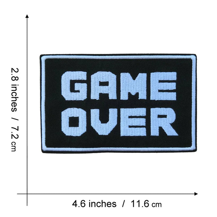 Super Mario Bros. 'Game Over | 1.0' Embroidered Patch