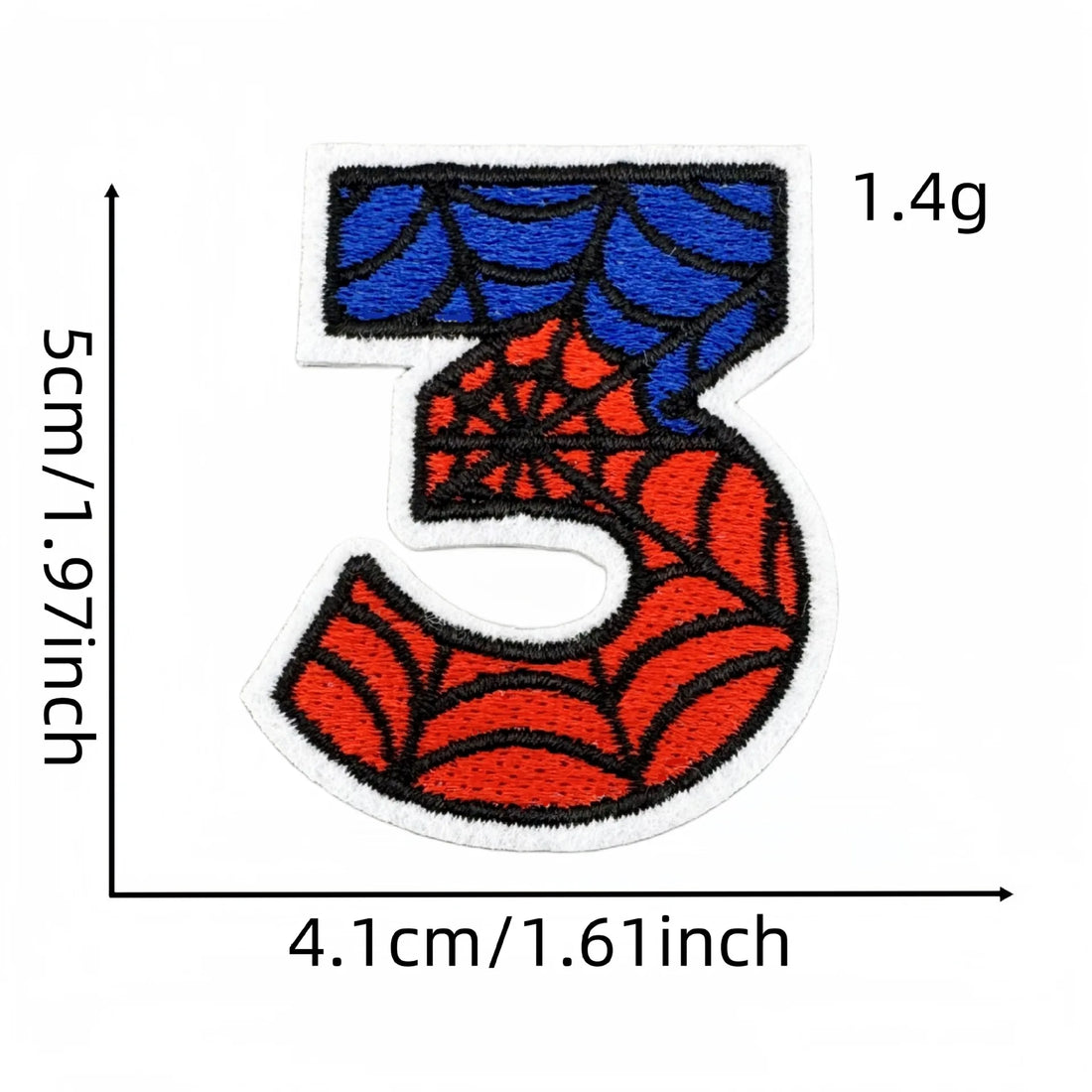 Spider-Man Number 'Three' Embroidered Patch
