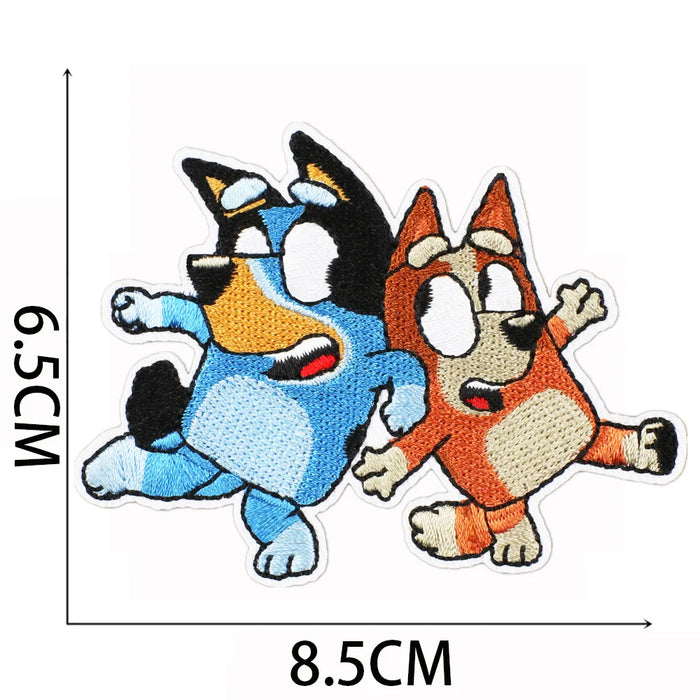 Bluey 'Bluey and Bingo' Embroidered Patch