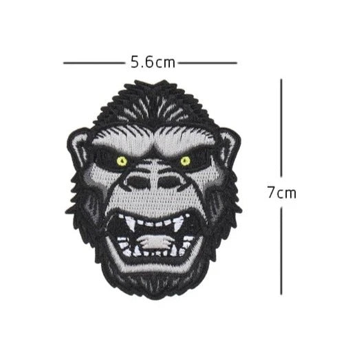 King Kong 'Head' Embroidered Velcro Patch