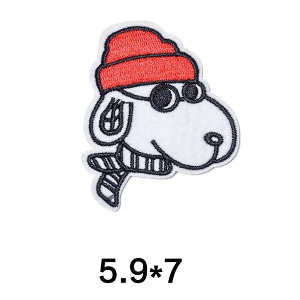 The Peanuts Movie 'Snoopy Head | Scarf and Hat' Embroidered Patch