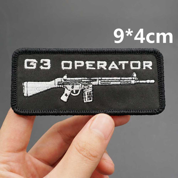 Military Tactical 'G3 Operator Rifle' Embroidered Patch