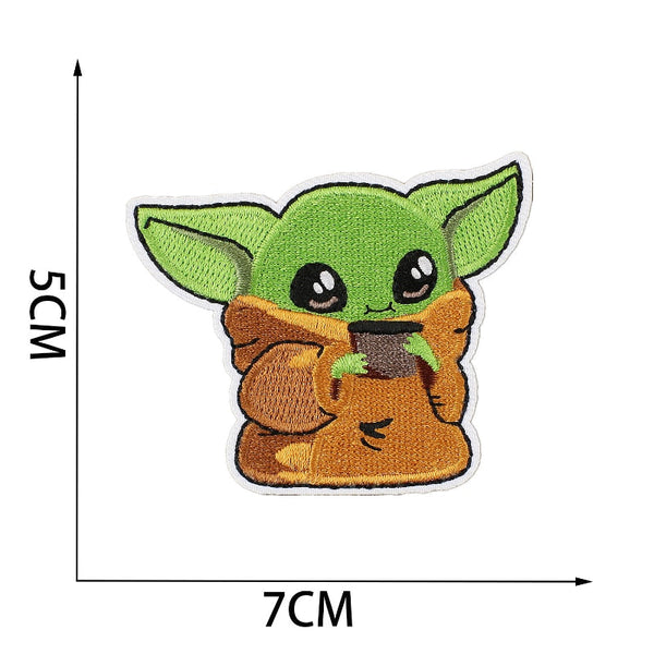 Empire and Rebellion 'Baby Yoda | Drinking' Embroidered Patch