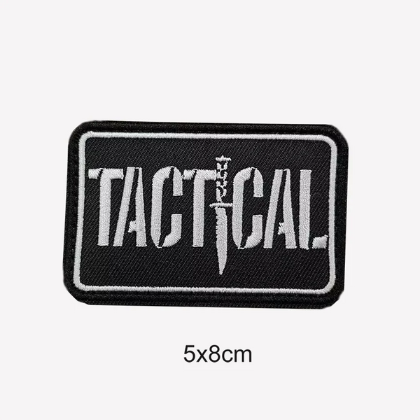 Military Tactical 'Tactical | Sword' Embroidered Velcro Patch